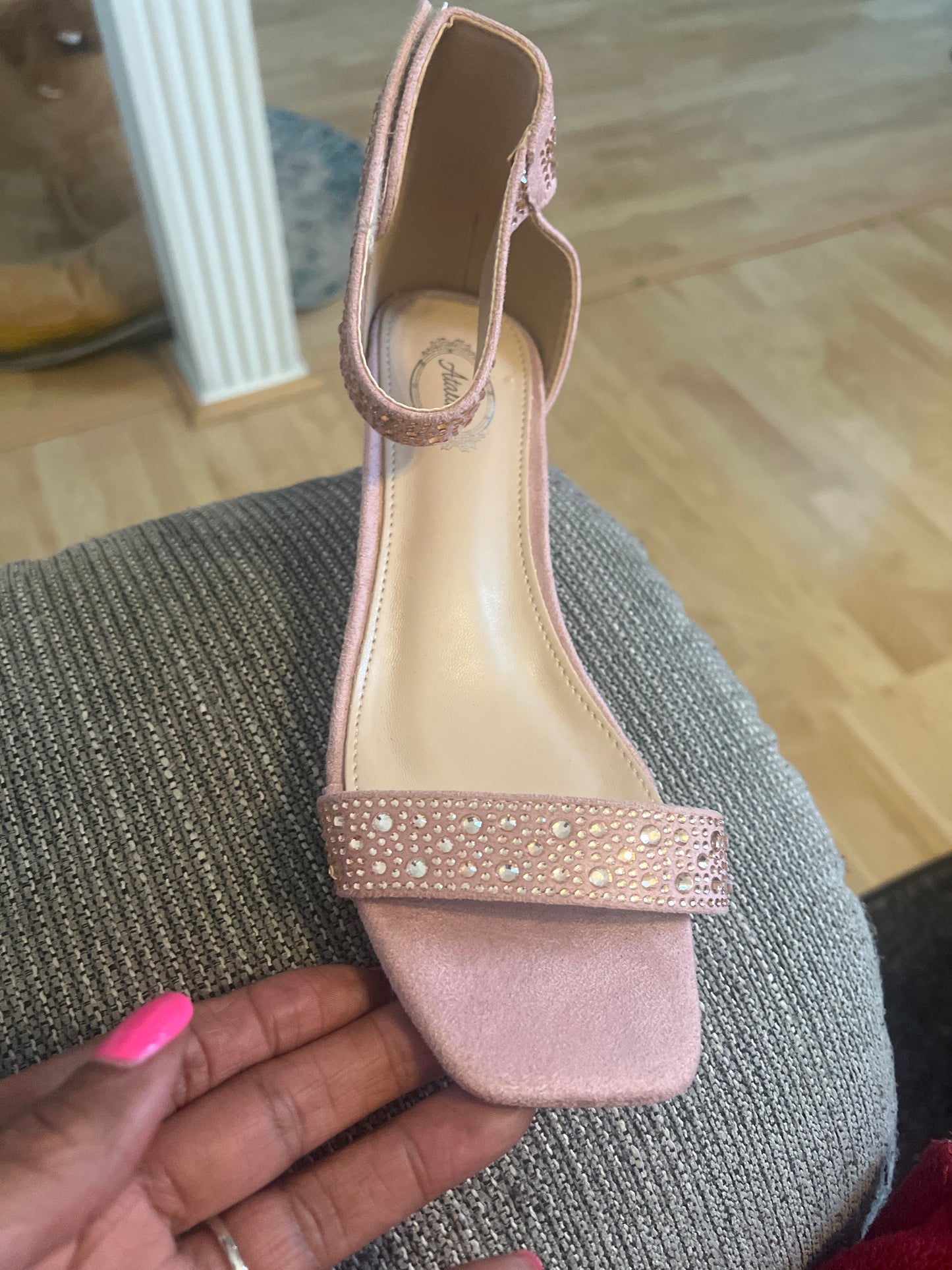Pave Crystal Embellished Wedges