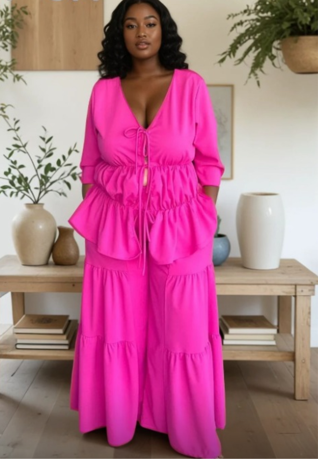 Bella 2pc Pant Set_Black Only XL only