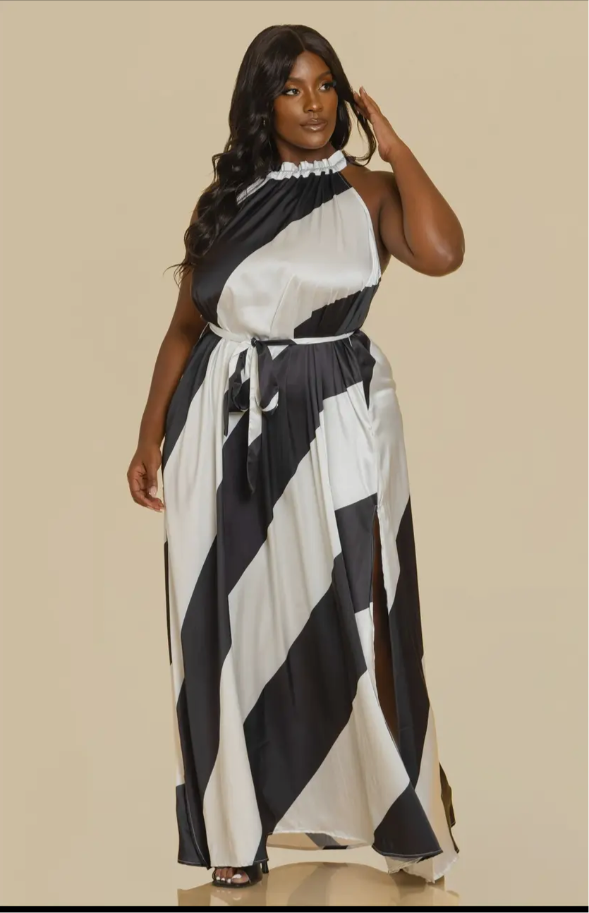 LUXE LSATIN MAXI DRESS