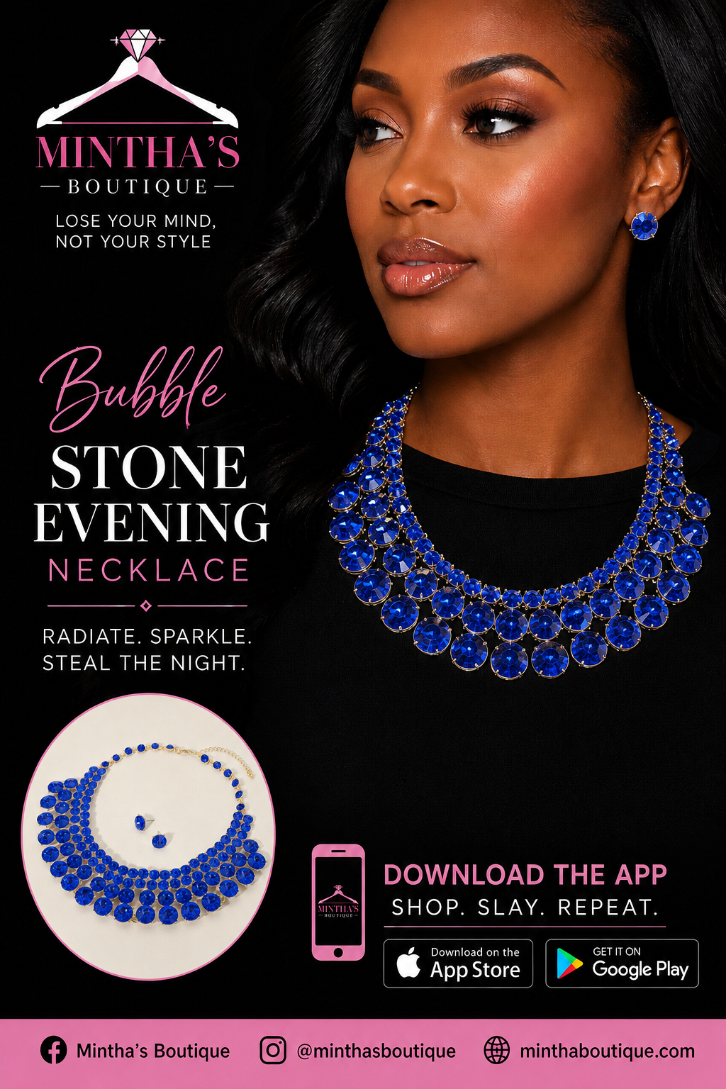 Bubble Stone Necklace