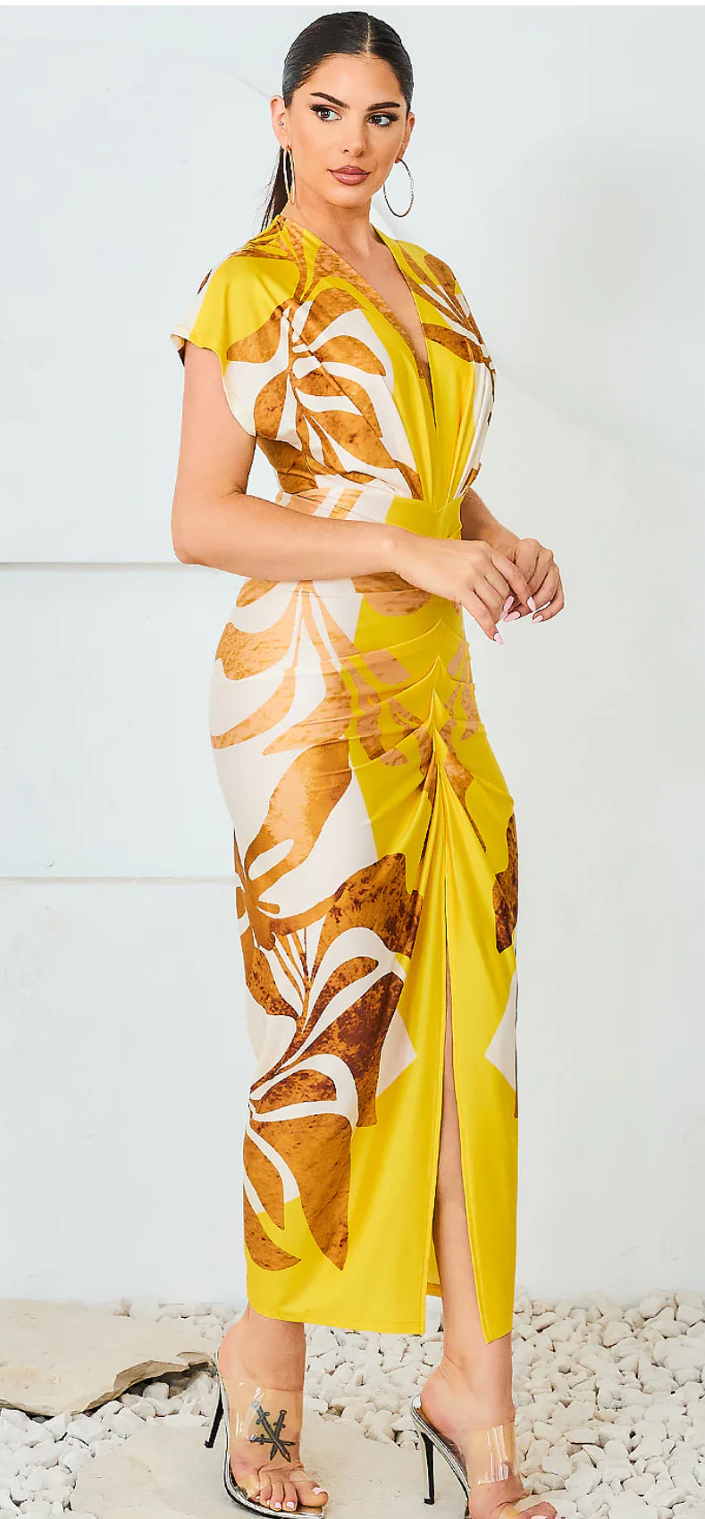 Fuzzy Navel Yellow Dress