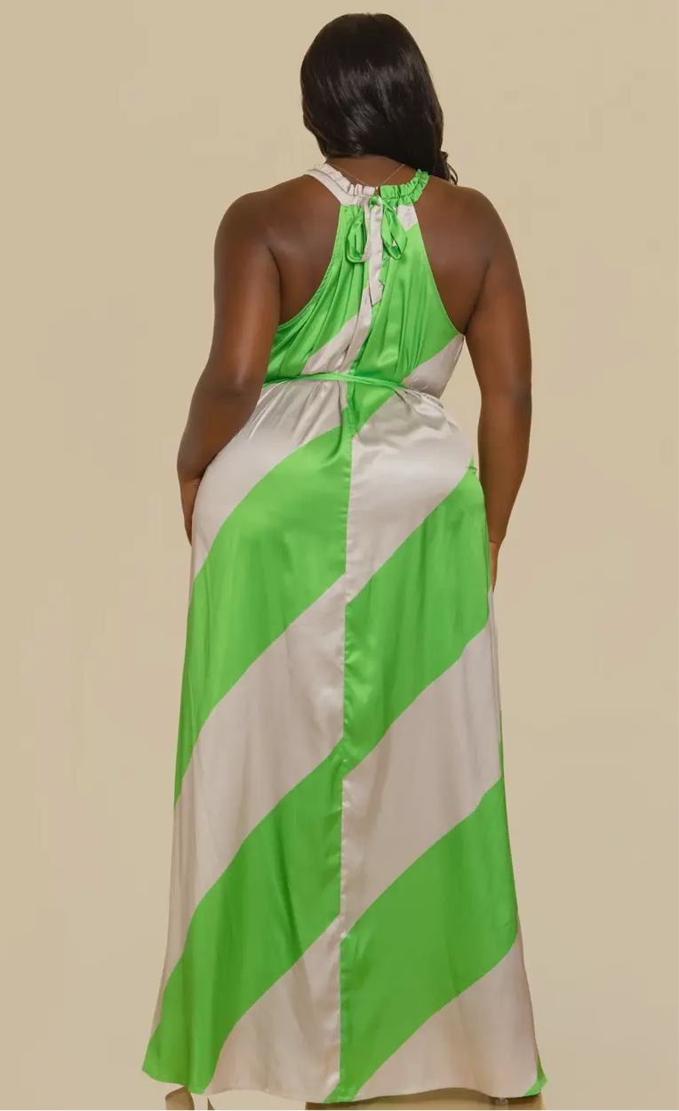 LUXE LSATIN MAXI DRESS