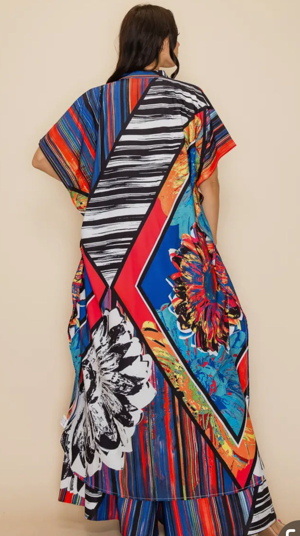 Sudden Blue Floral 2pc Pant Set