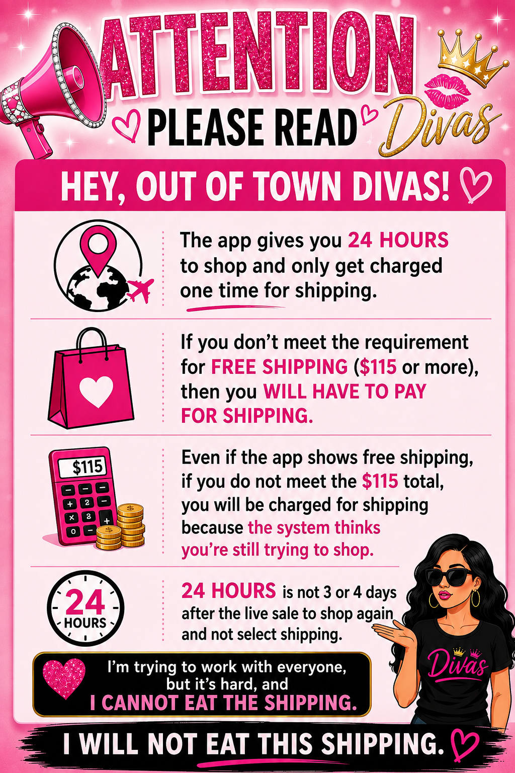Out of Town Diva’s Please Read🧡🧡