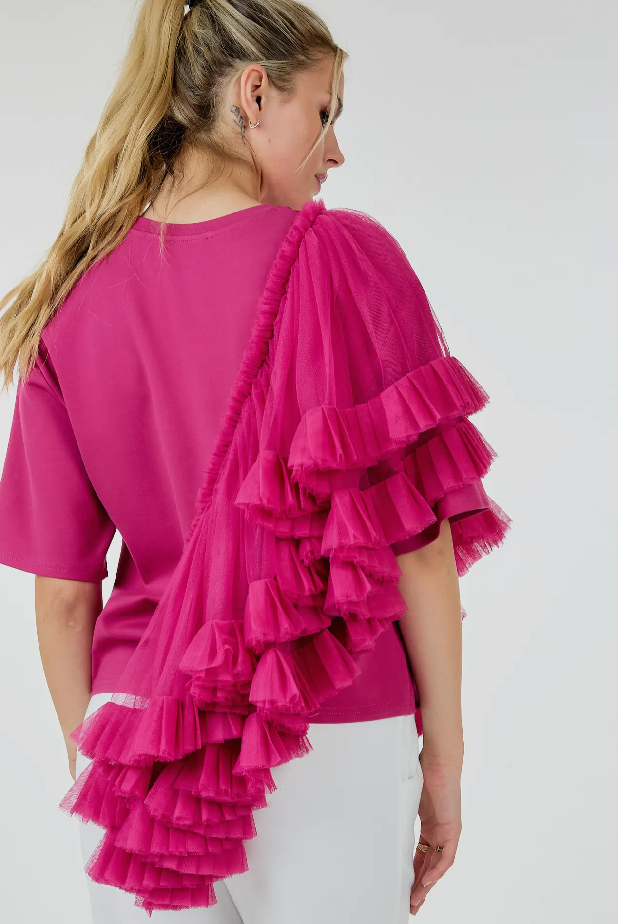 Roberta Barbie Pink Tulle Top