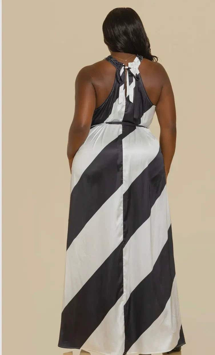 LUXE LSATIN MAXI DRESS