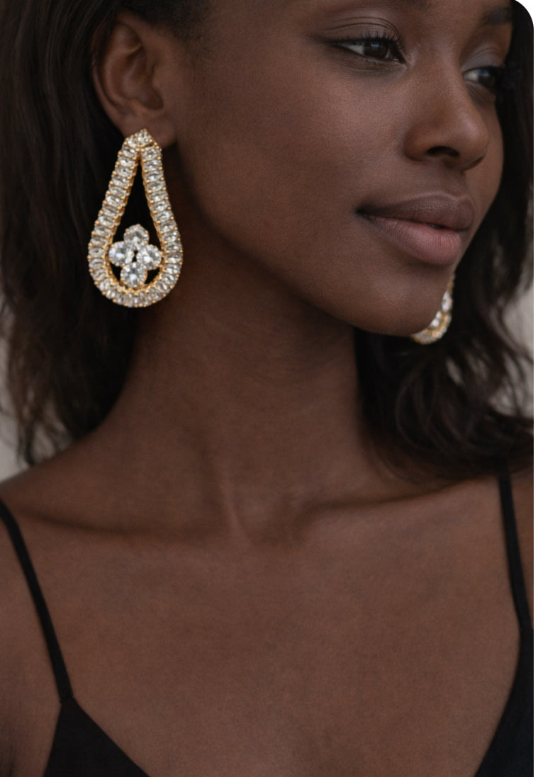 Rhinestone Teardrop