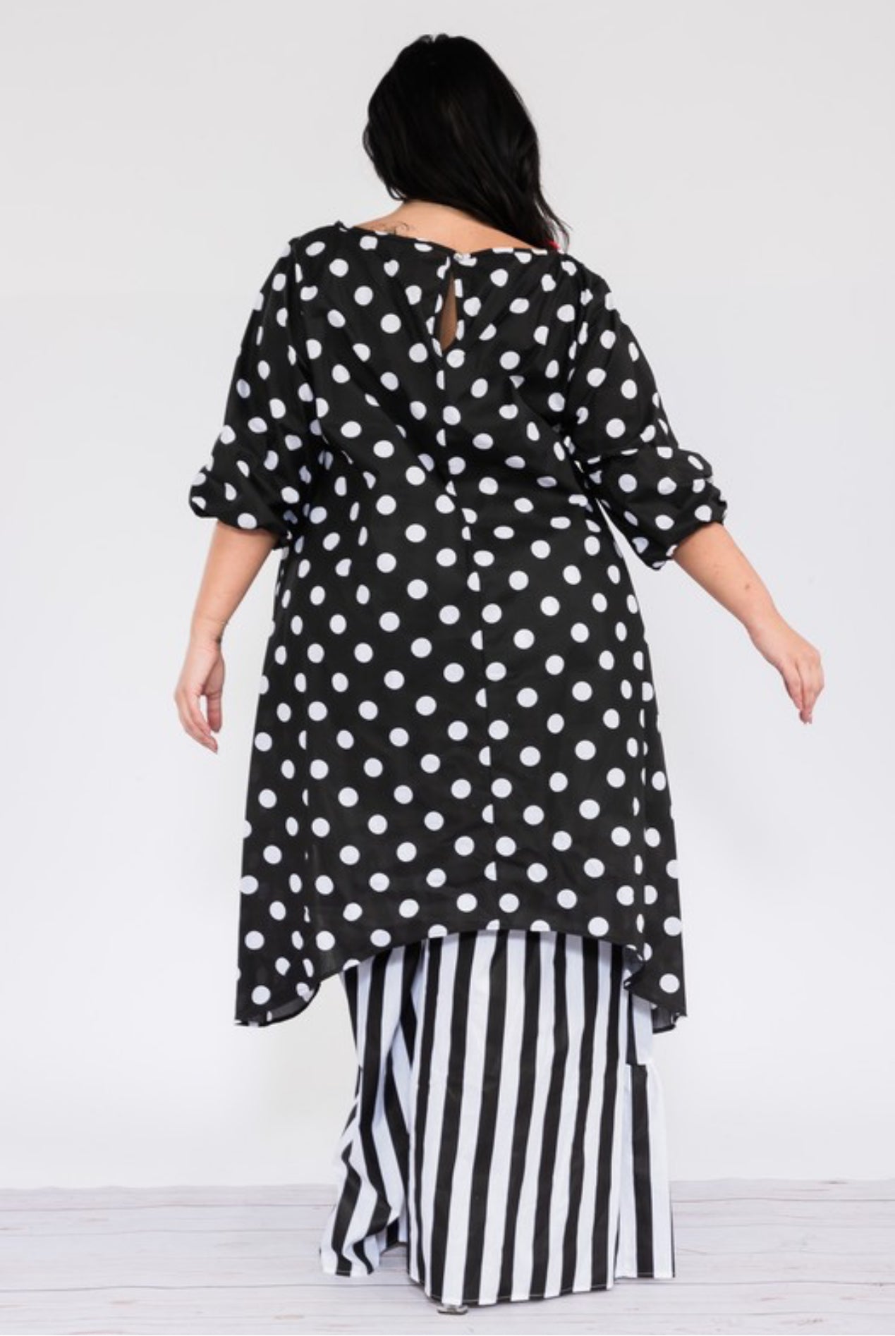 WOWZA 2pc Polka & Stripes Set