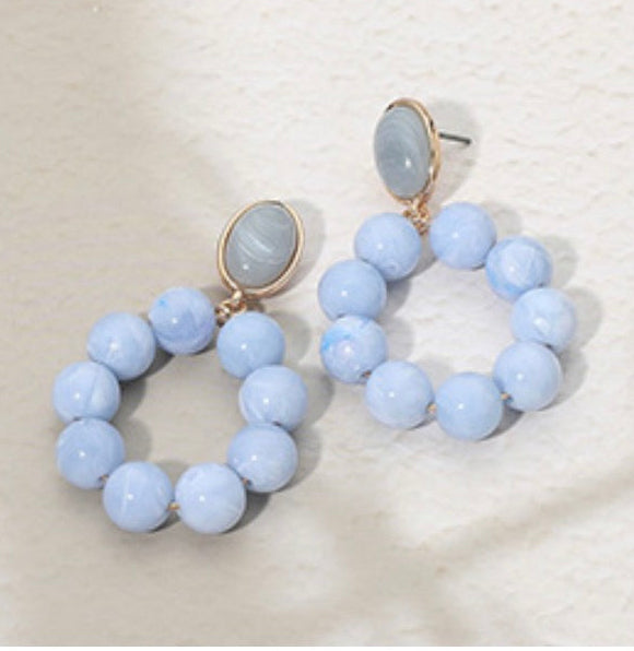Bold Beaded Statement Earrings