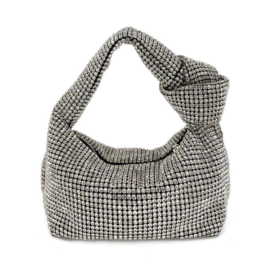 Silver Chic Rhinestones Crystal Bags