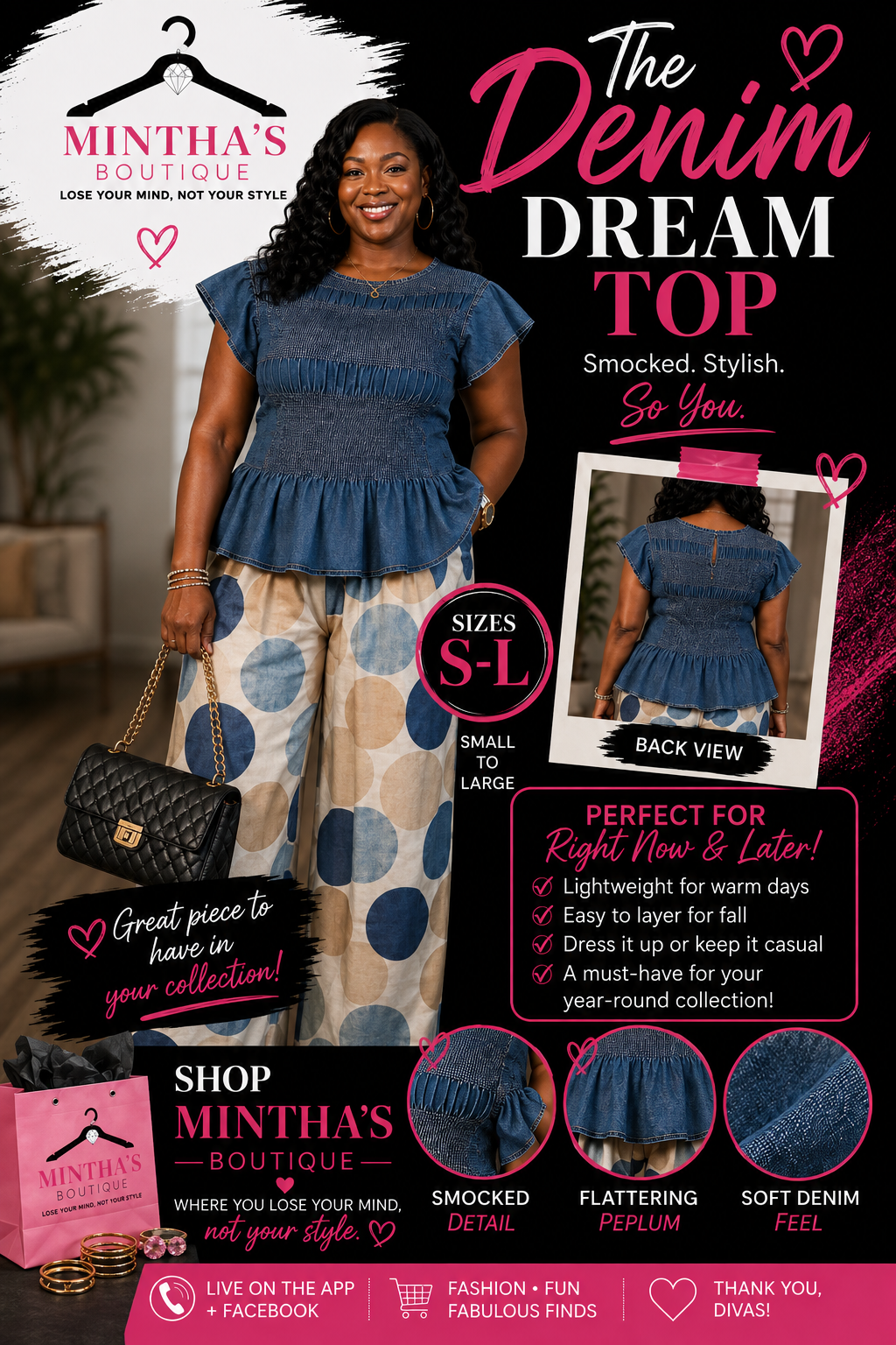 The Denim Dream Top ๐