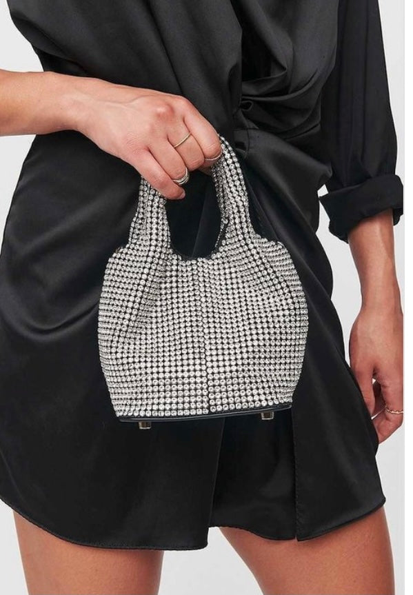 RHINESTONE RIHANNA EVENING BAG