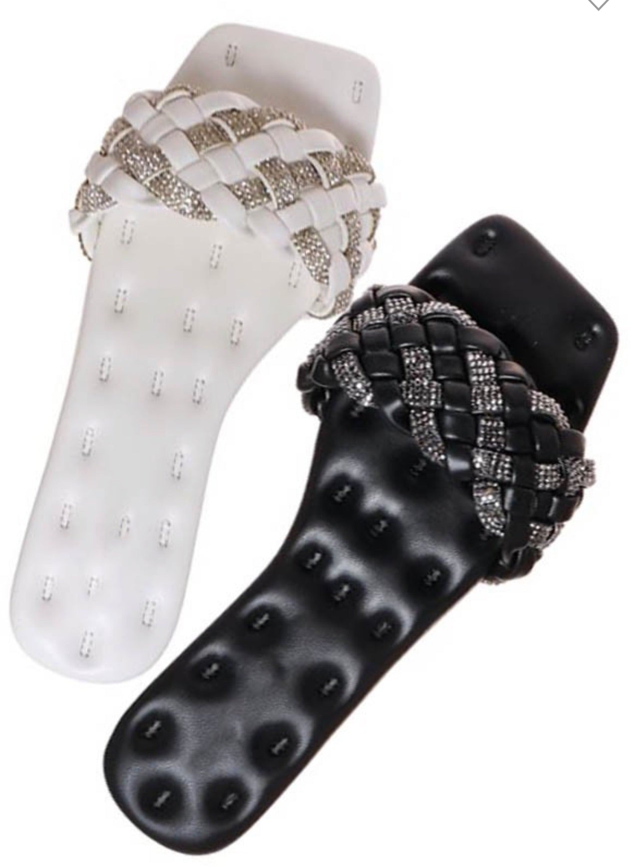 Dreamy Flat Bling Sandal_Black Combo