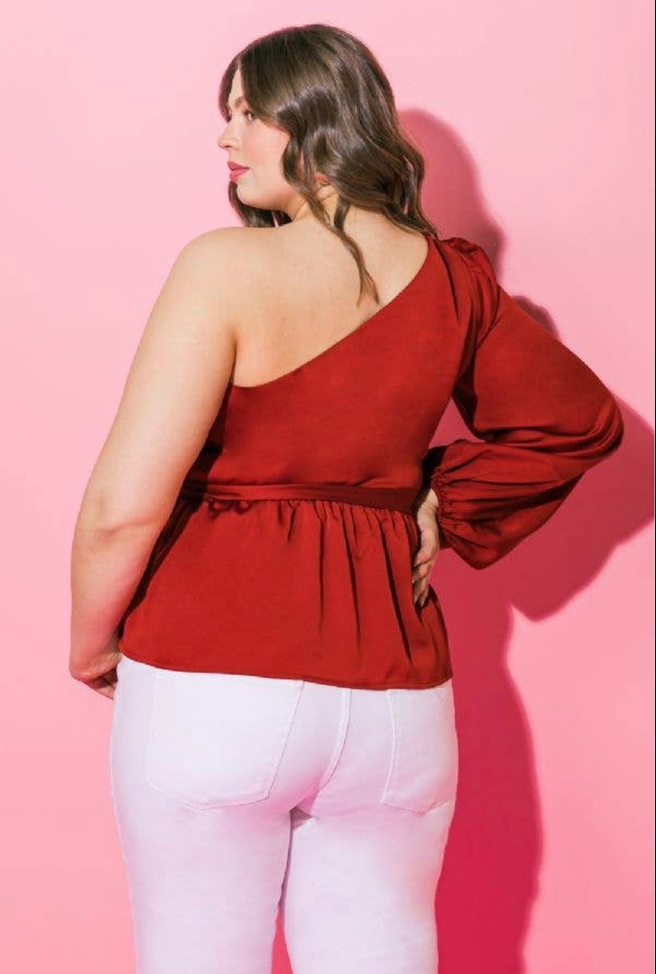 Having My Way One Shoulder Top