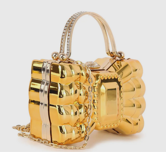 Metal Bow Acrylic Design Bag