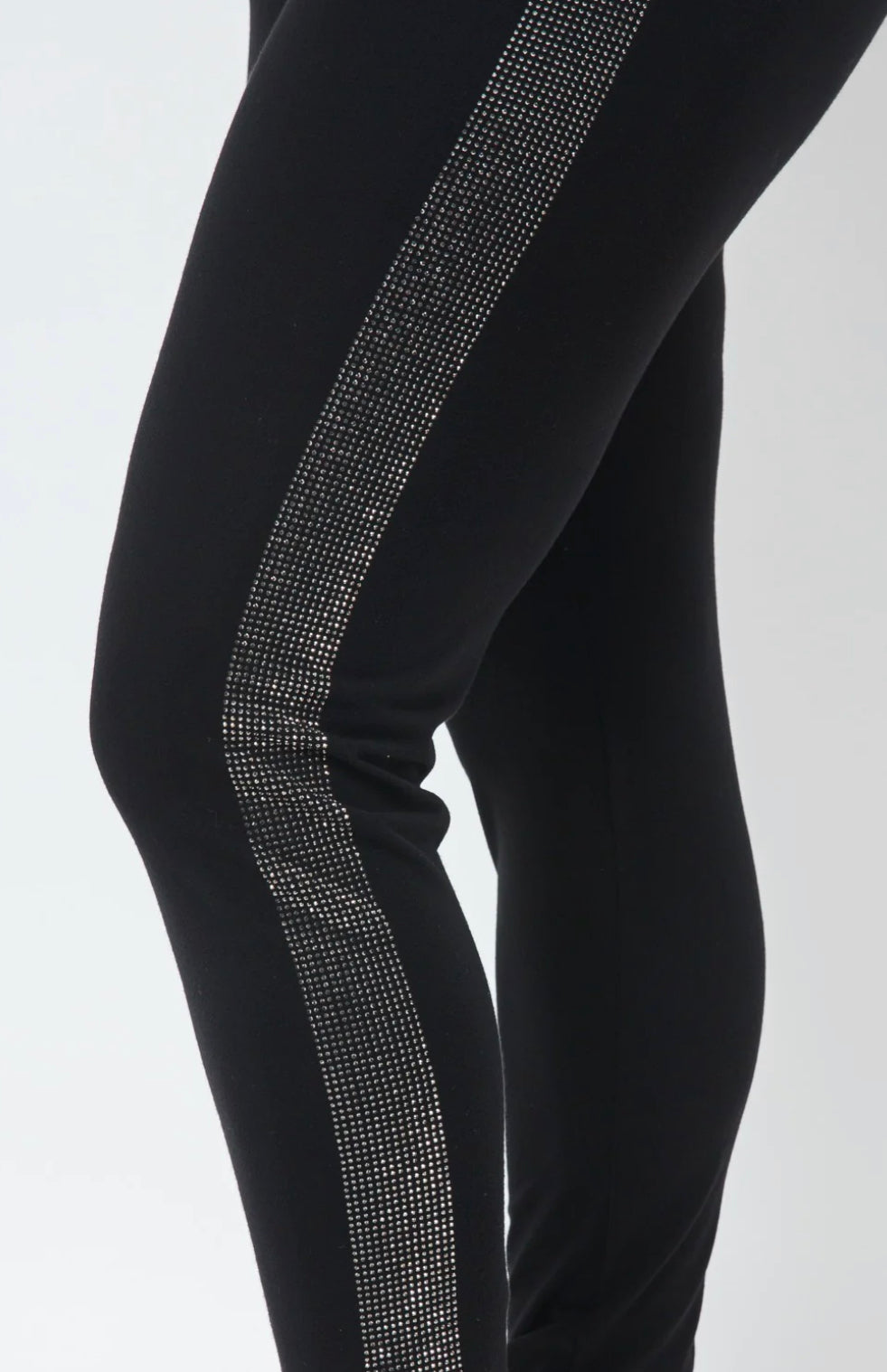 Side Rhinestones Leggings