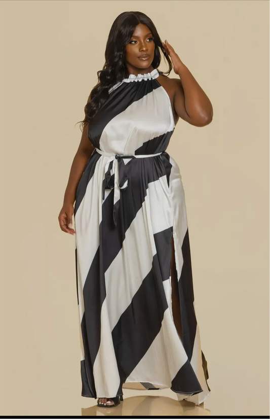 LUXE LSATIN MAXI DRESS