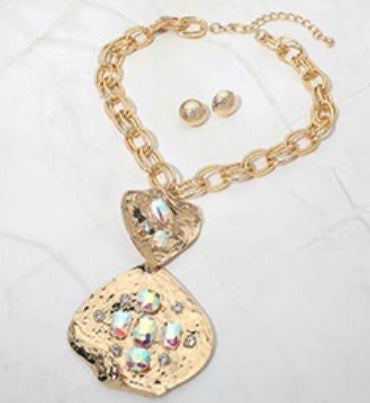 Bold Stone Statement Necklace