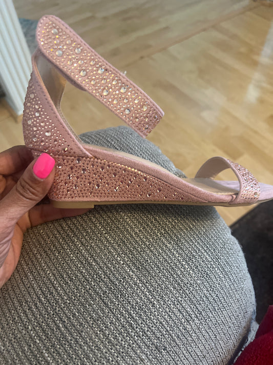 Pave Crystal Embellished  Wedges