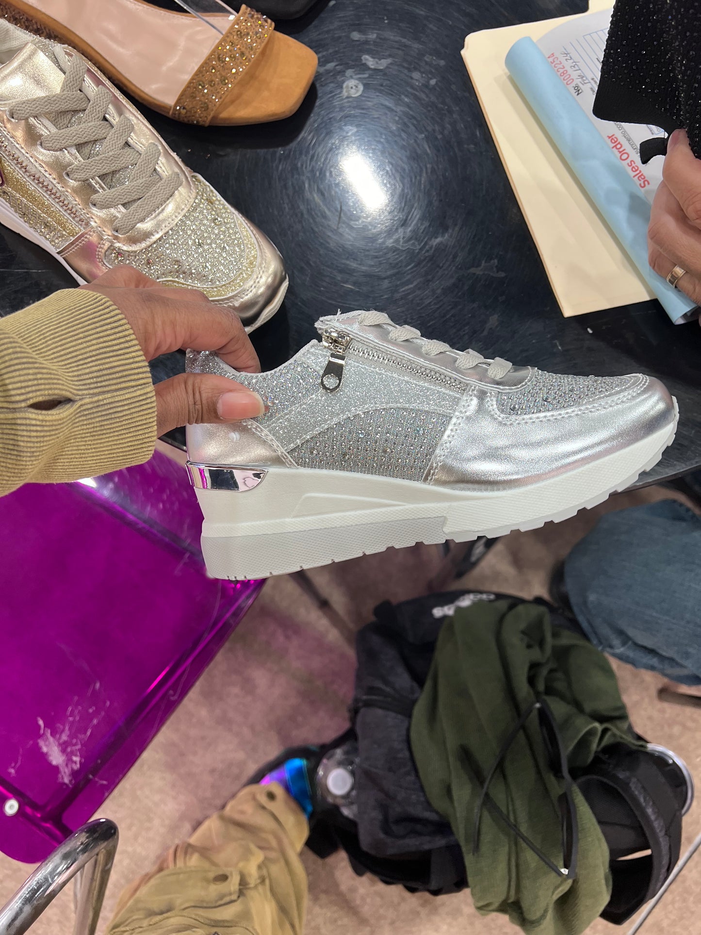 Maxima Metallic Sneaker_Gold