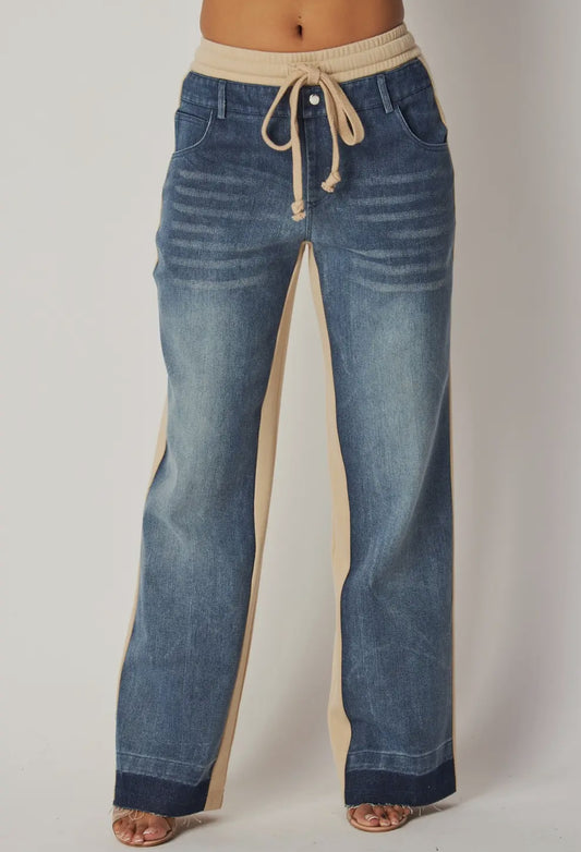 Danni DETAIL DENIM JEANS_Beige