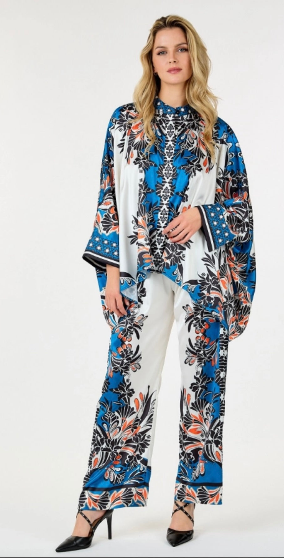 Safari Scarf Print 2pc Pant Set
