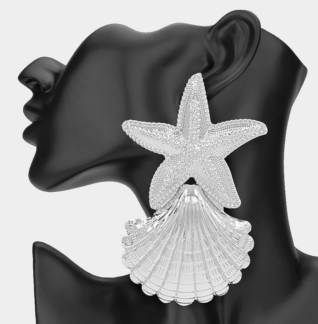 Oversized Star Fish Earrings