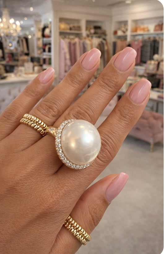 Pearl Dome Stretch Ring