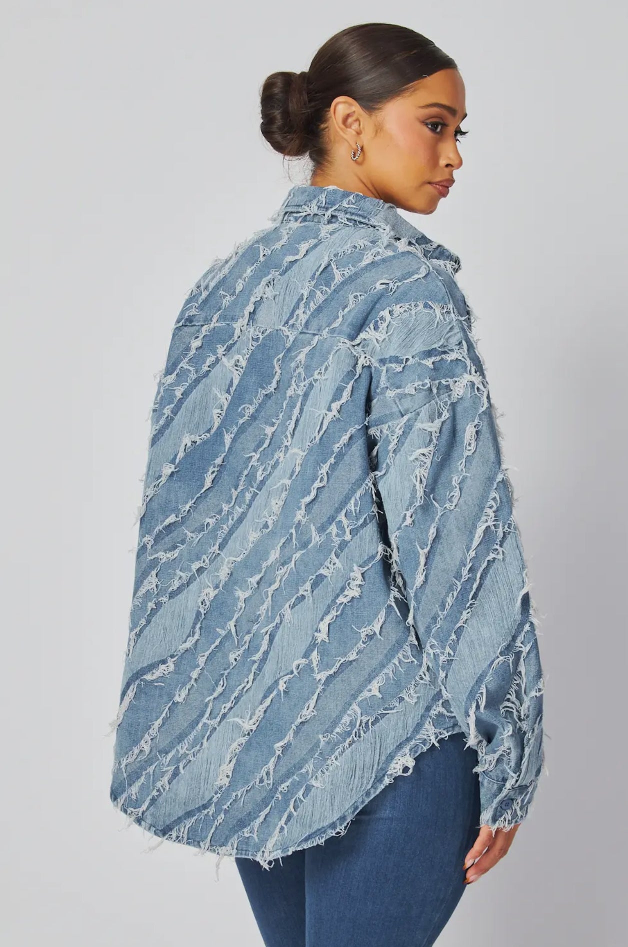 ALL TORN UP DENIM JACKET