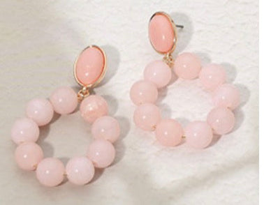 Bold Beaded  Statement Earrings