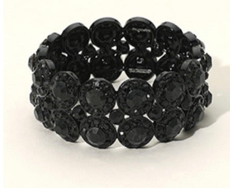 Crystal Rhinestone Stretch Bracelet