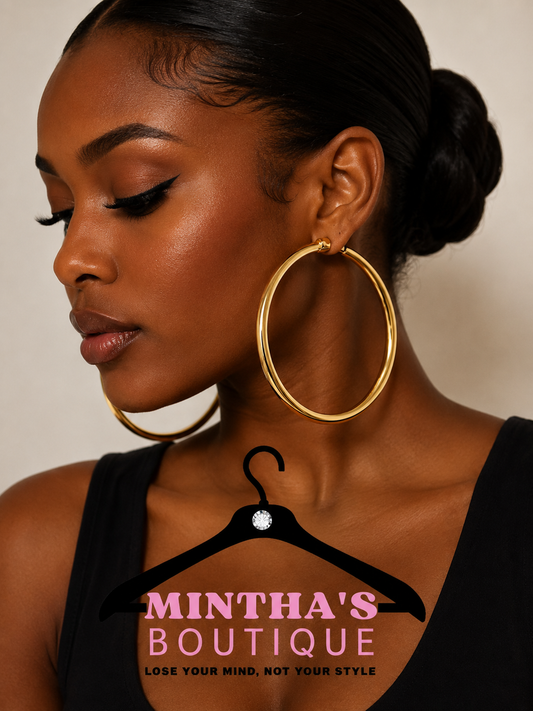 Big Bold Gold Hoop Earrings