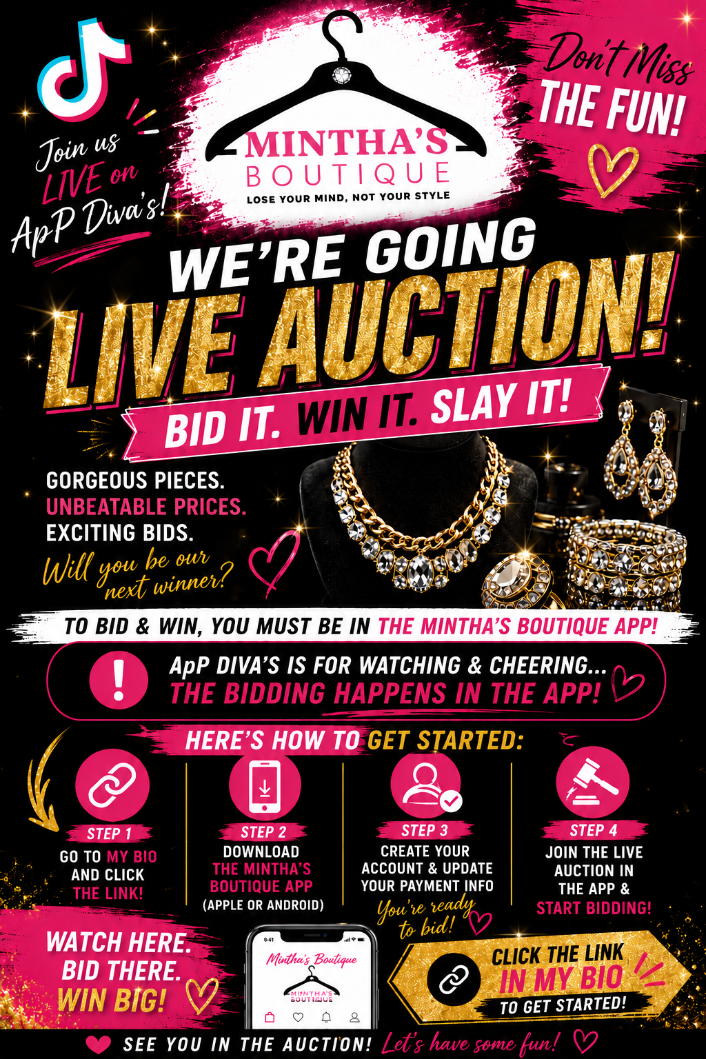 Auction Live Sale Tonight at 8pm EST
