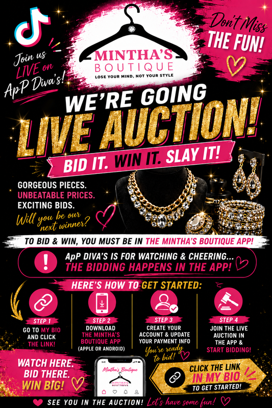 Auction Live Sale Tonight at 8pm EST