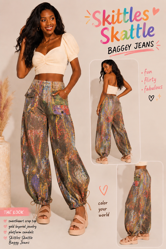 Skittles Skattle Baggy Pants