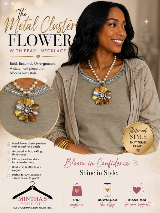 Metal Flower Necklace