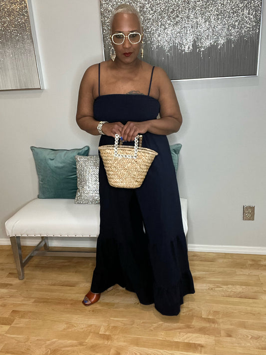 Happiest Hour Jumpsuit in Navy