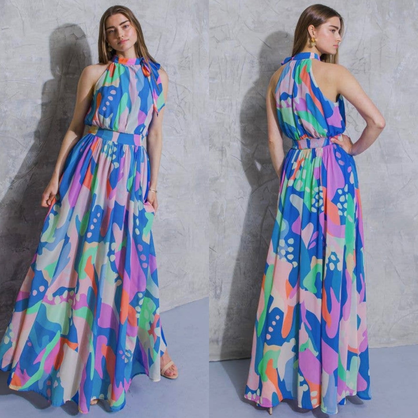 Gabriell Maxi Halter Dress_Large